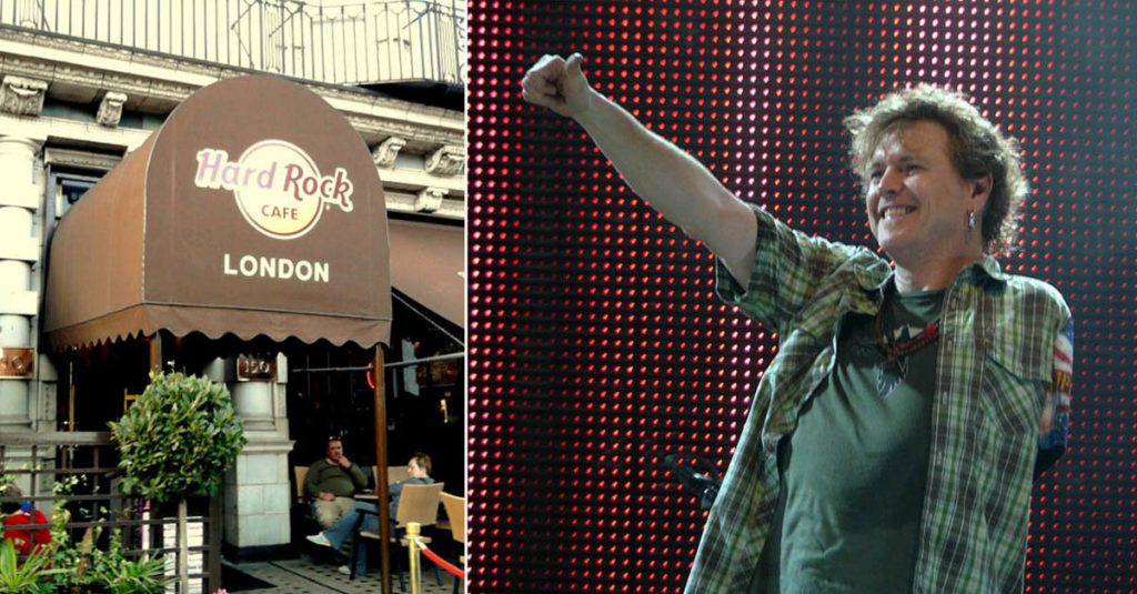 Hard Rock Cafè di Londra espone il braccio del batterista dei Def Leppard - Lercio