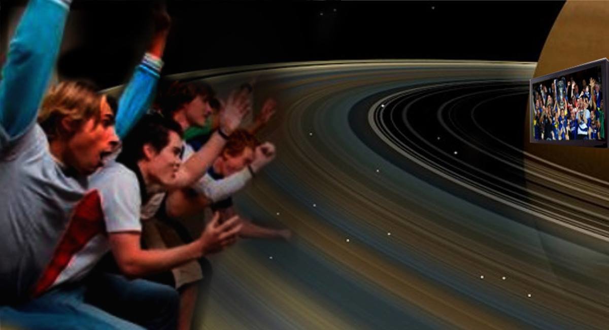 "Il segnale tv arriva dopo 7 anni" gruppo di interisti si trasferisce su Saturno per rivivere il triplete - Lercio