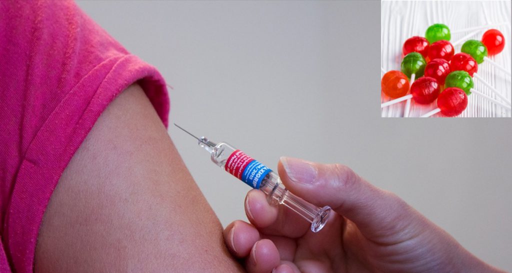 Complottisti all'assalto: "Il lecca lecca dato ai bambini dopo il vaccino è il vero vaccino" - Lercio