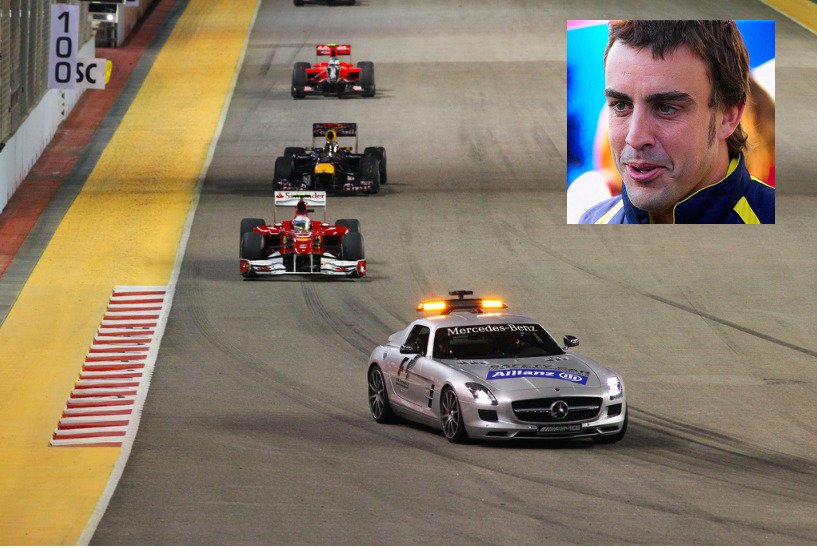 "Voglio tornare ad essere in testa”. Alonso firma un biennale con la Safety Car - Lercio