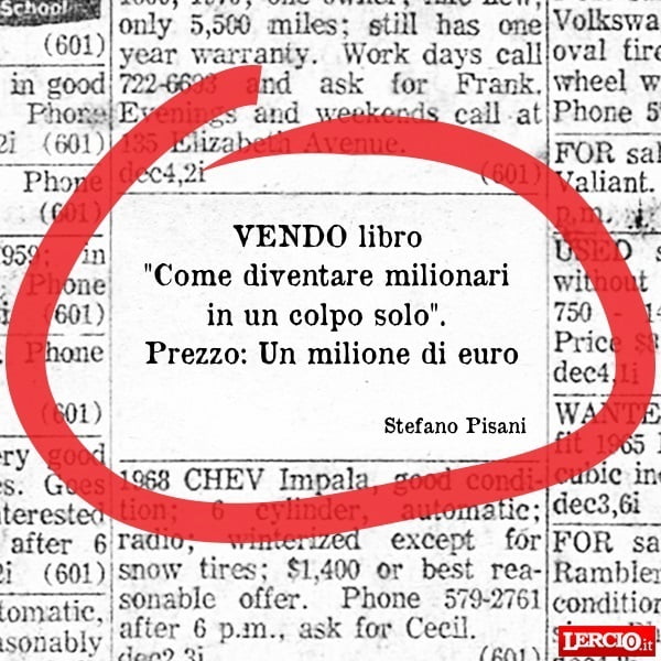 Annunci Lerci 2 Ottobre 2017 - Lercio