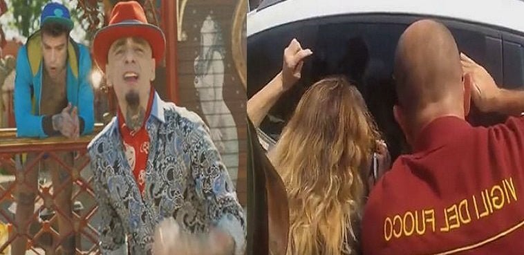 Guai per J-Ax: dimentica Fedez sul seggiolino della macchina - Lercio