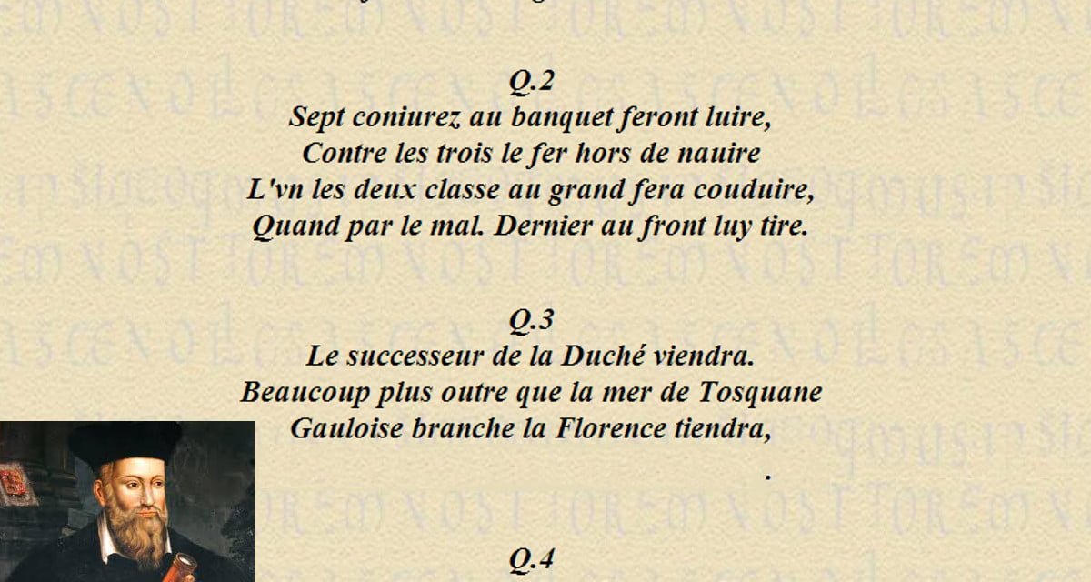 Profezie. Nostradamus aveva previsto l'arrivo di Gentiloni lasciando una riga bianca - Lercio