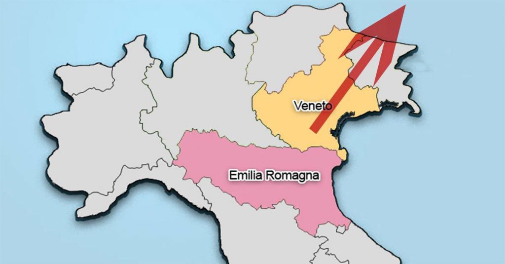 Emilia Romagna annuncia referendum per lasciare il Veneto fuori dall'Italia - Lercio