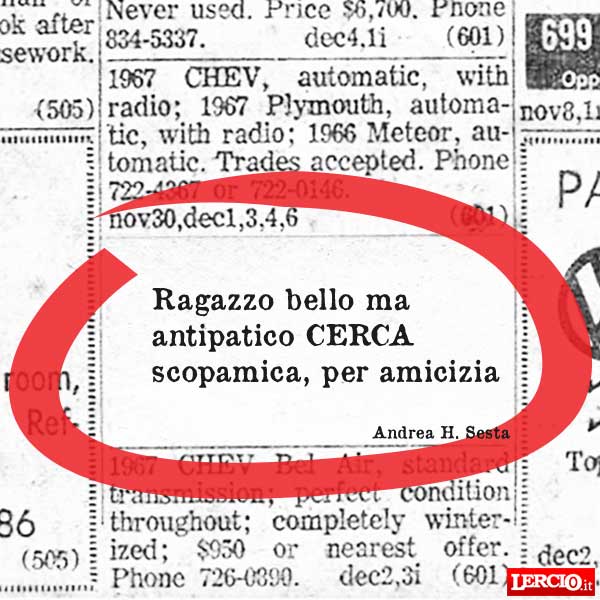 Annunci Lerci 20 Novembre 2017