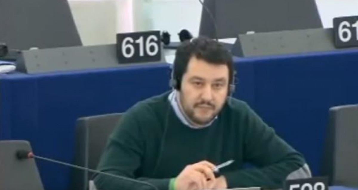 Salvini in Parlamento europeo
