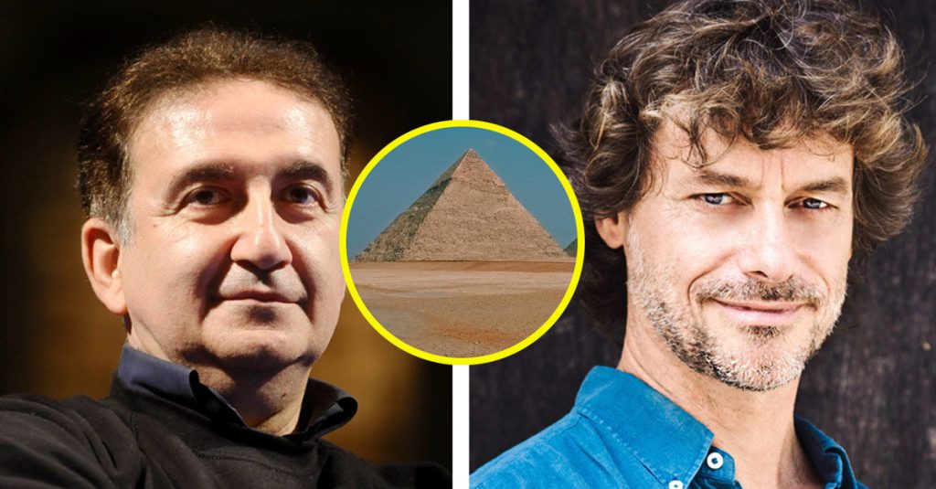 "C'ero prima io". Rissa tra Roberto Giacobbo e Alberto Angela nel cunicolo di una piramide - Lercio