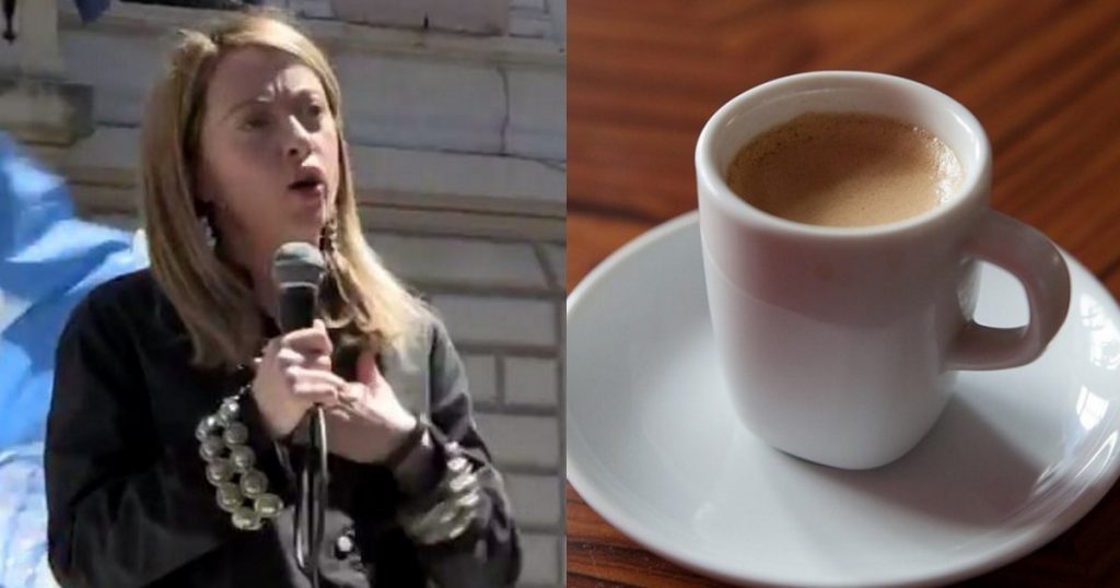 Giorgia Meloni: "Se vinciamo le elezioni via l'arabica dal nostro caffè" - Lercio