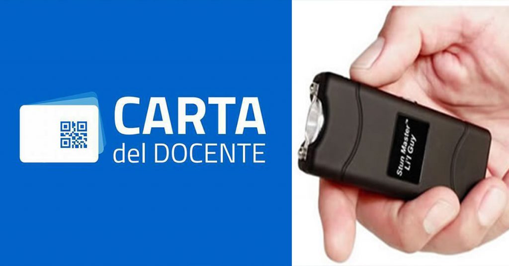Carta del Docente: boom di acquisti di taser - Lercio