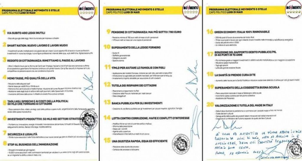 Nuovo scandalo sul programma del M5S: "Corretti anche 7 congiuntivi" - Lercio
