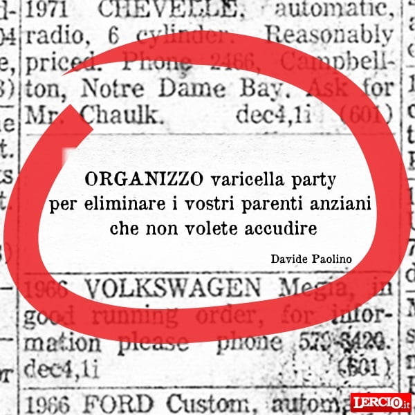 Annunci Lerci 14 Maggio 2018