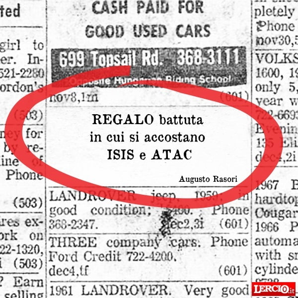 Annunci Lerci 21 Maggio 2018