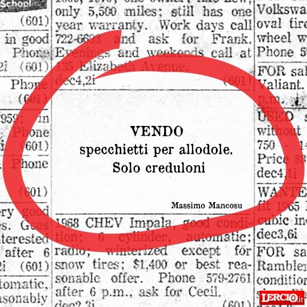 Annunci Lerci 4 Giugno 2018