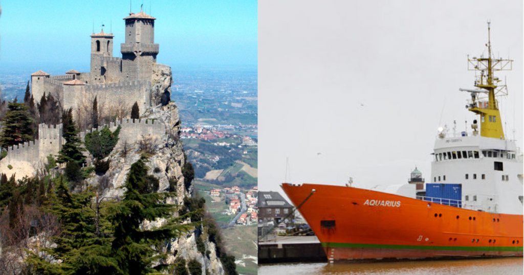Aquarius. San Marino si candida ad accogliere un migrante e mezzo - Lercio