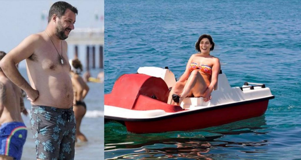 Rimini, la Isoardi va troppo al largo col pedalò e Salvini le nega i soccorsi - Lercio