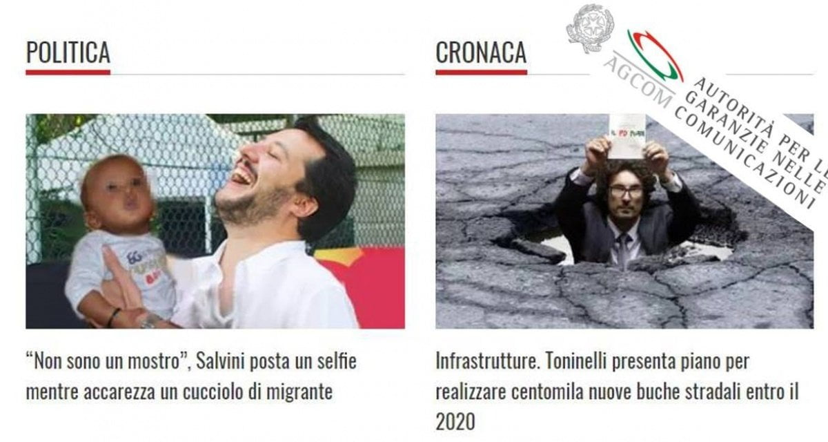 "Troppe battute su Salvini-Di Maio". AGCOM condanna Lercio a fare satira anche su chi li ha votati - Lercio