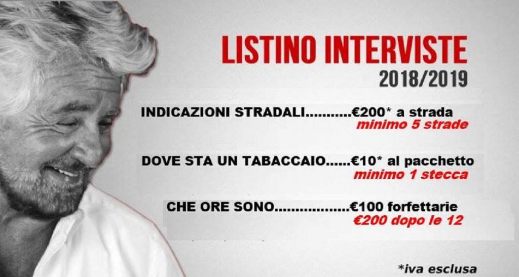 Genova: turista chiede indicazioni stradali a Grillo, ora gli deve 1000 euro - Lercio