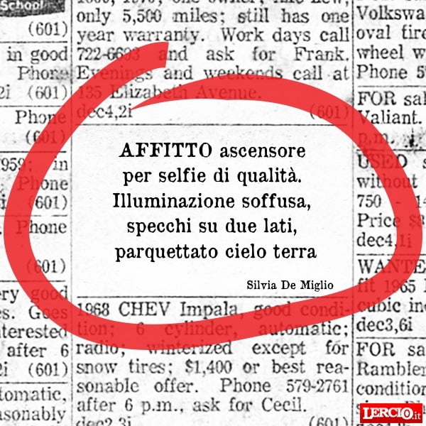 Annunci Lerci 8 Ottobre 2018