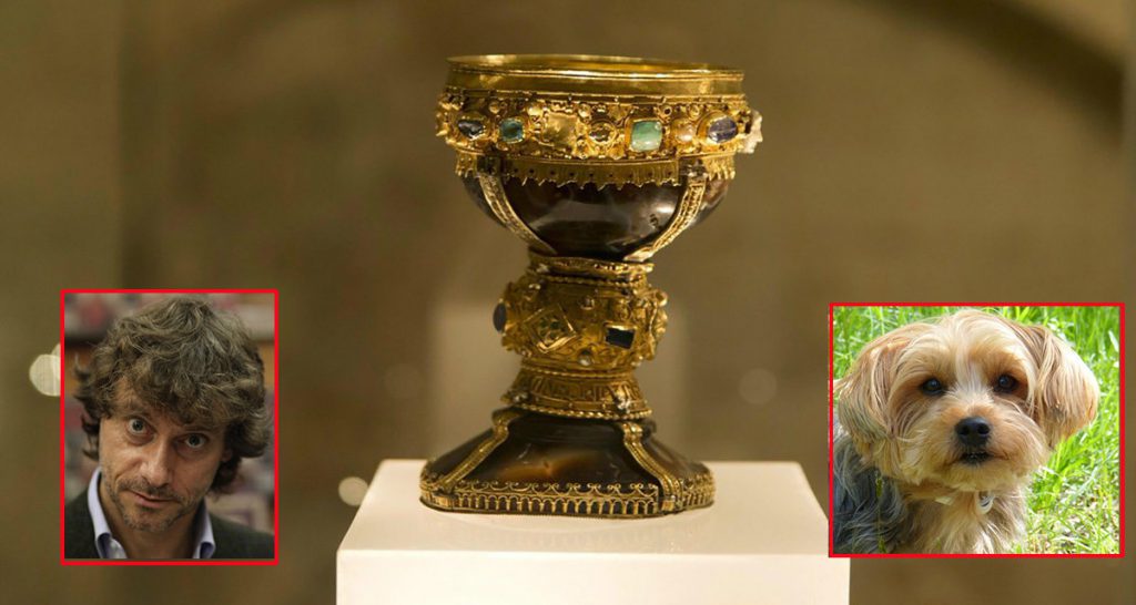 Cane di Alberto Angela scava in giardino e trova il Sacro Graal - Lercio