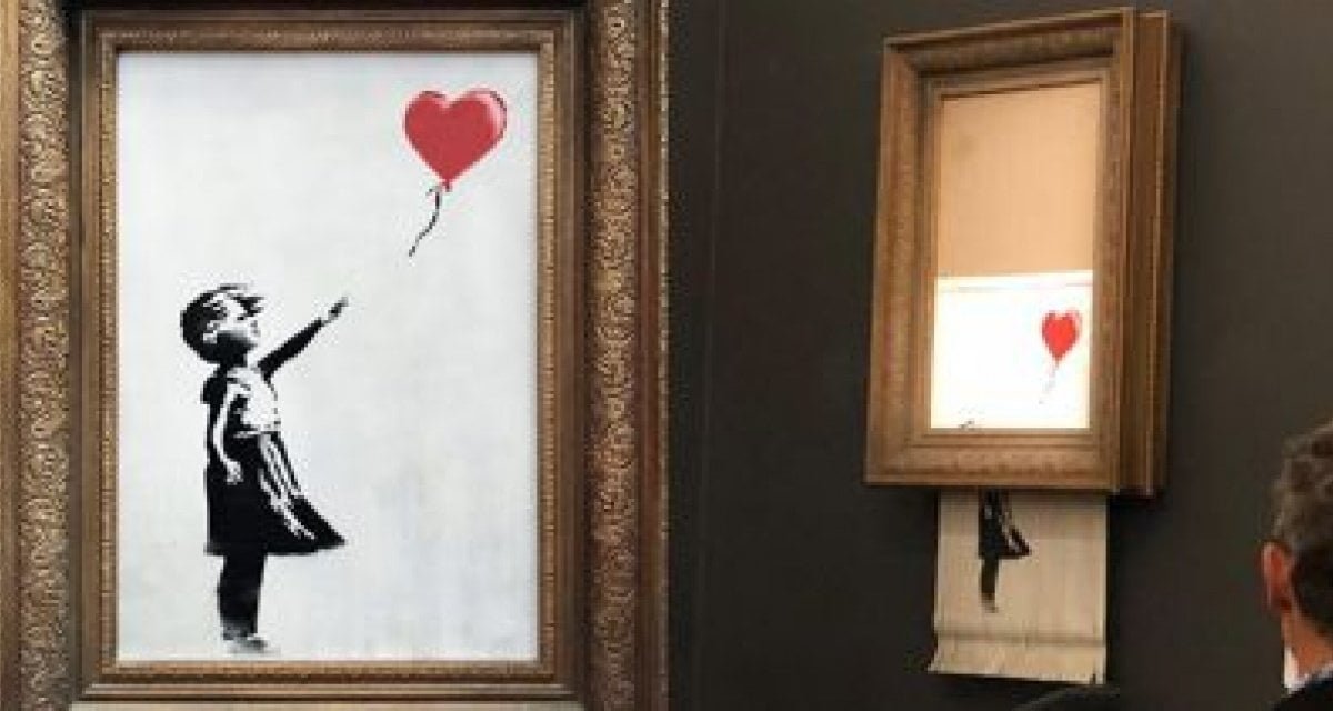 Paga in contanti ma i soldi si autodistruggono: linciato Banksy - Lercio