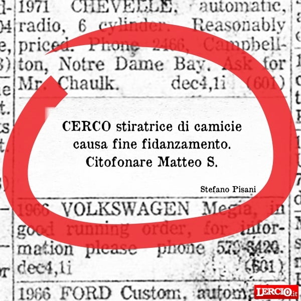 Annunci Lerci 5 Novembre 2018