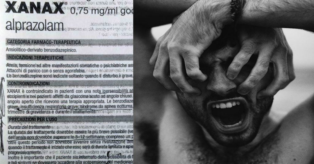 Apre bugiardino dello Xanax e viene colto da attacco di ansia - Lercio