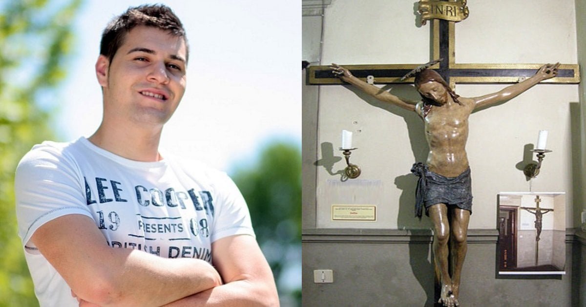 "Mi sono innamorato del crocifisso": ragazzo etero diventa gay grazie a Gesù - Lercio