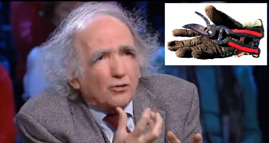 Decide di sistemarsi le sopracciglia: Vittorino Andreoli si rivolge a un giardiniere - Lercio