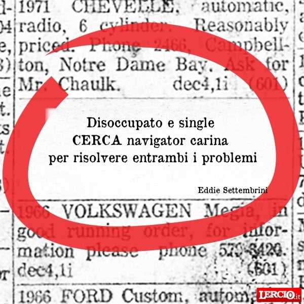 Annunci Lerci 11 Febbraio 2019