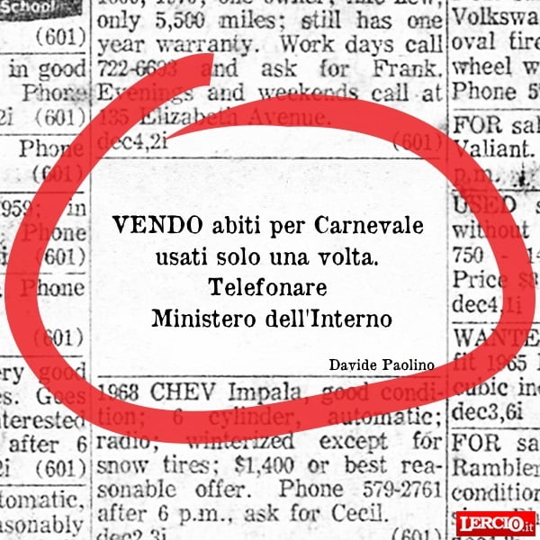 Annunci Lerci 11 Febbraio 2019