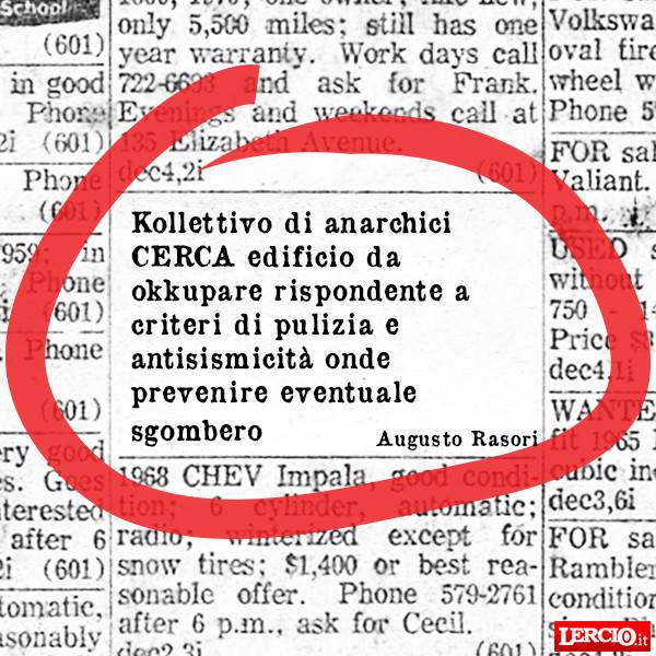 Annunci Lerci 25 Febbraio 2019