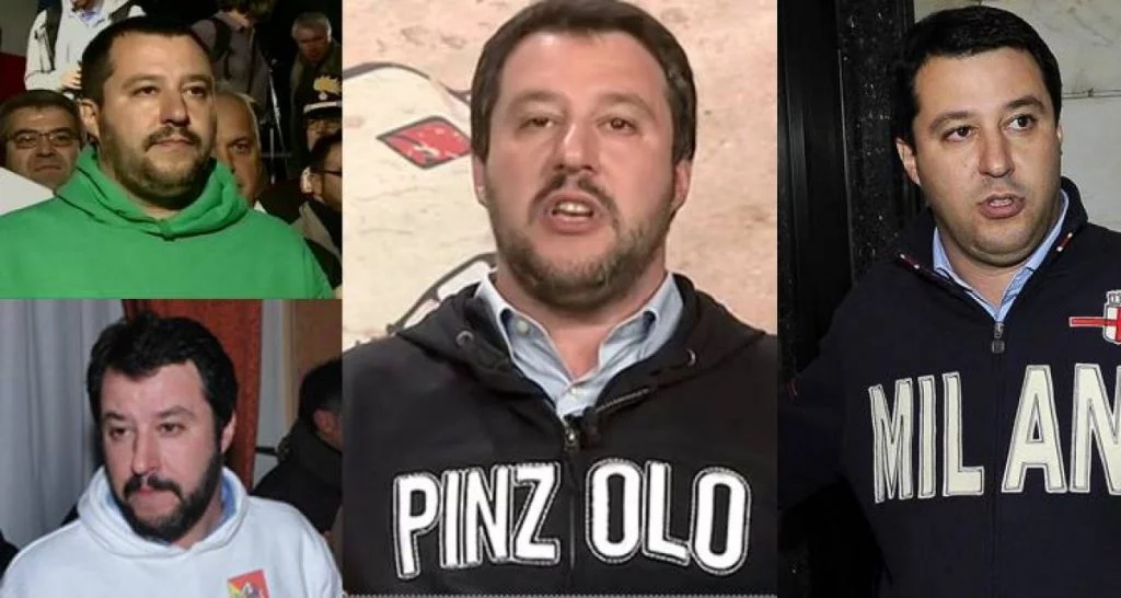 Azienda di felpe assume Salvini come modello curvy Lercio