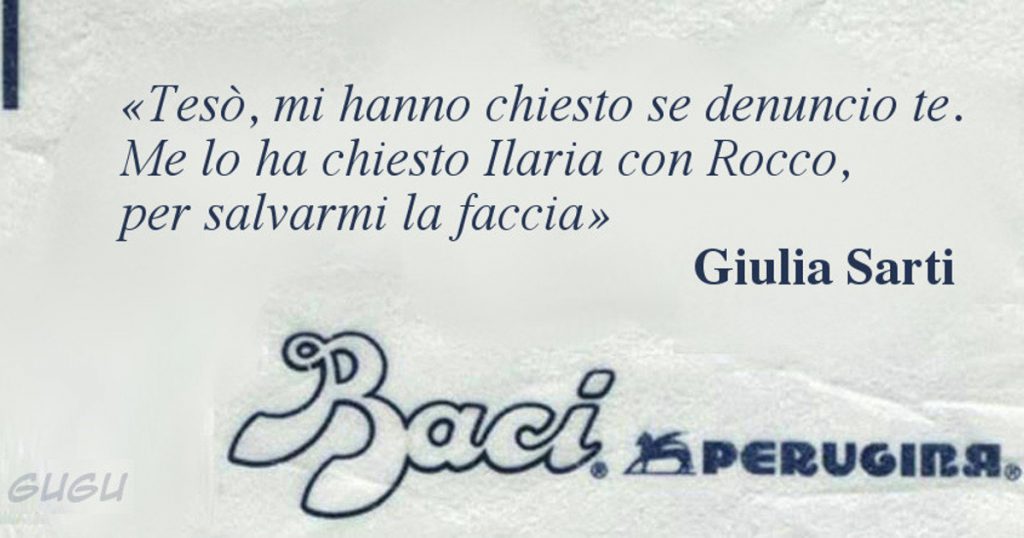 Flop per i Baci Perugina con le frasi d'amore di Giulia Sarti - Lercio