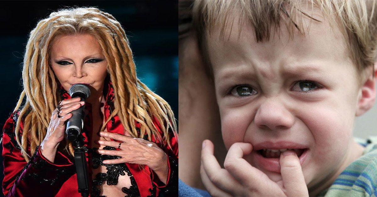 Guarda Patty Pravo a Sanremo: bambino non dorme da tre giorni - Lercio