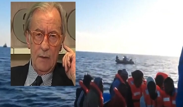 Feltri: "Il global warming? Colpa della CO2 delle navi Ong che fanno su e giù coi migranti" - Lercio