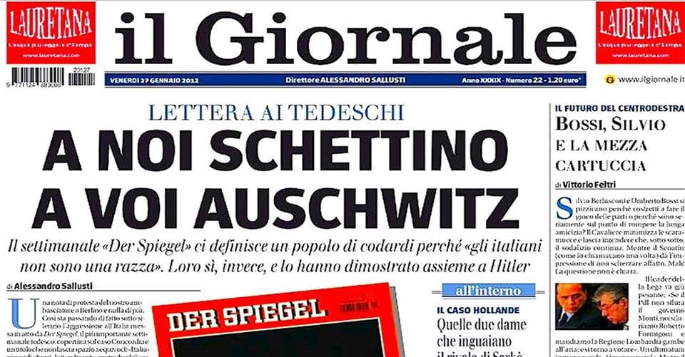 Imbrattato con l'inchiostro il giornale di Montanelli - Lercio
