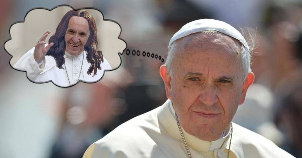 papa francesco sogna più capelli