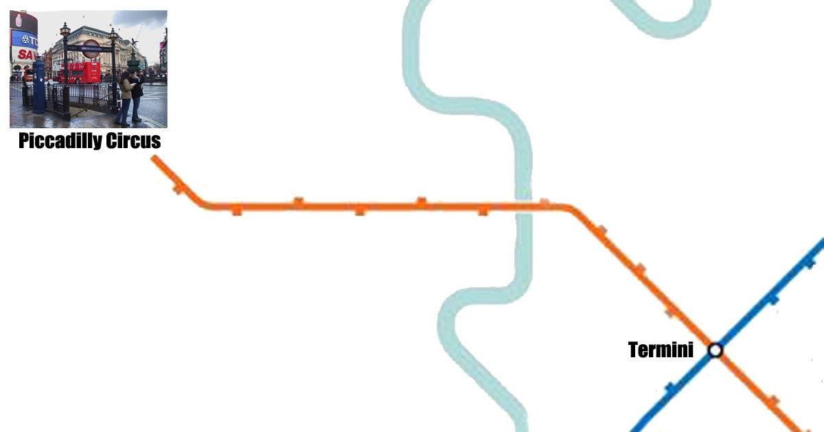 Roma, chiuse altre stazioni della metro: ora la prima fermata dopo Termini è “Piccadilly Circus” - Lercio