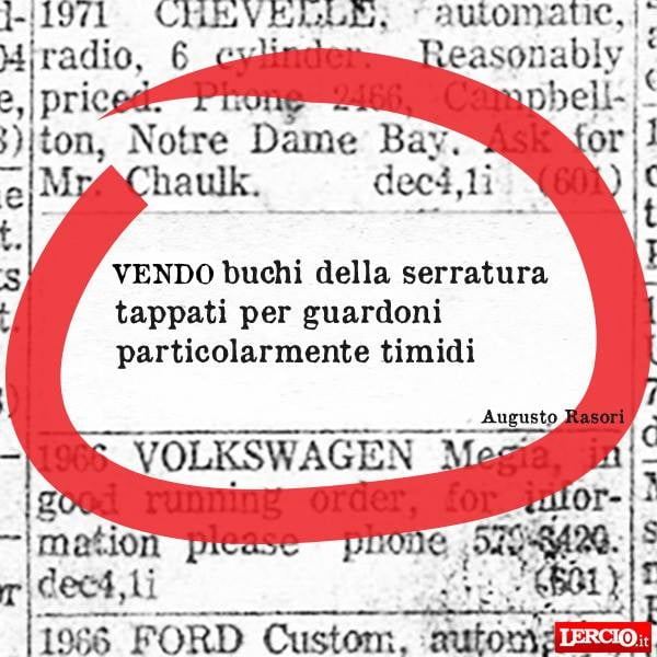 Annunci Lerci 1 Aprile 2019 - Lercio