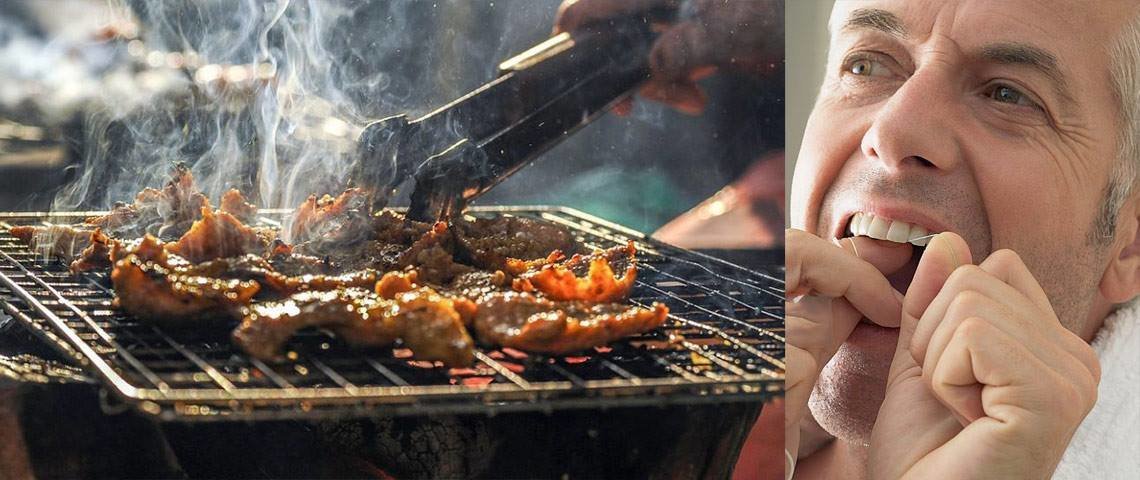 Passa il filo interdentale dopo la Pasquetta e ricostruisce un agnello intero - Lercio