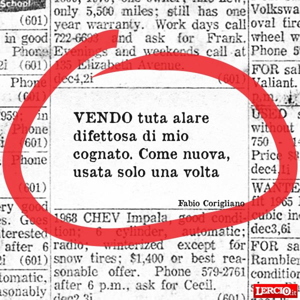 Annunci Lerci 20 Maggio 2019