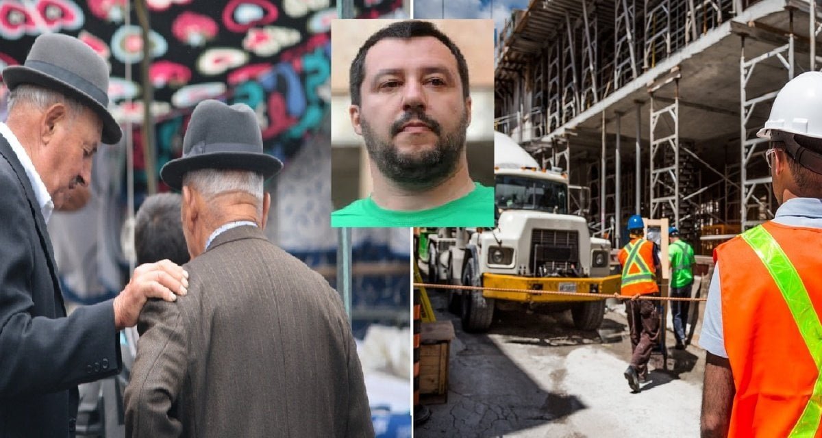 Pensionati contro Salvini: "Senza migranti a rischio l'80% dei cantieri" - Lercio