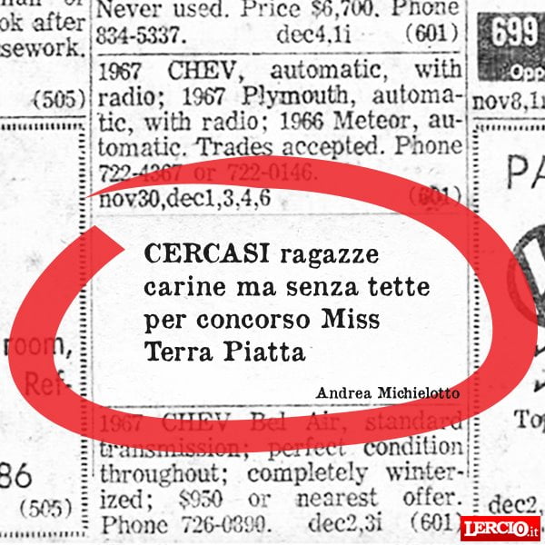 Annunci Lerci 17 Giugno 2019