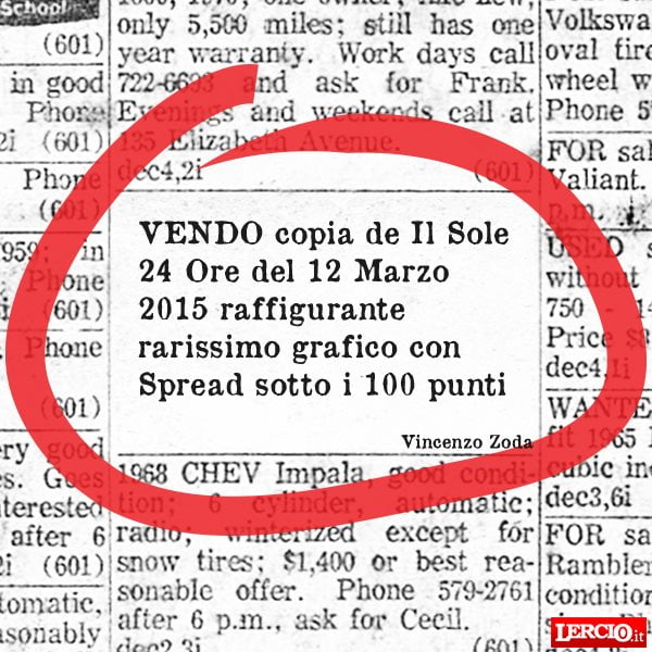 Annunci Lerci 10 giugno 2019 - Lercio