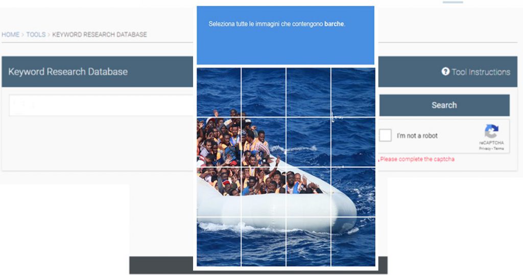 "Clicca e affonda le immagini con migranti", leghista riesce a risolvere un reCAPTCHA - Lercio