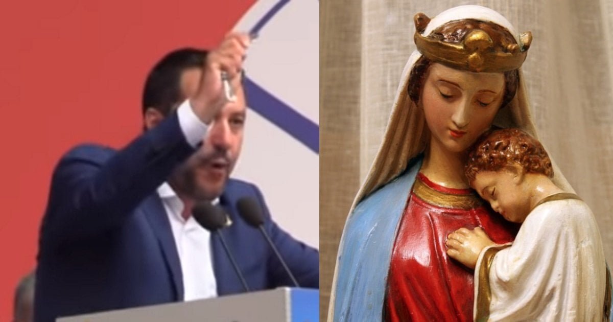 Immigrazione, Matteo Salvini ringrazia il cuore immacolato di Maria per aver fatto annegare 512 persone - Lercio