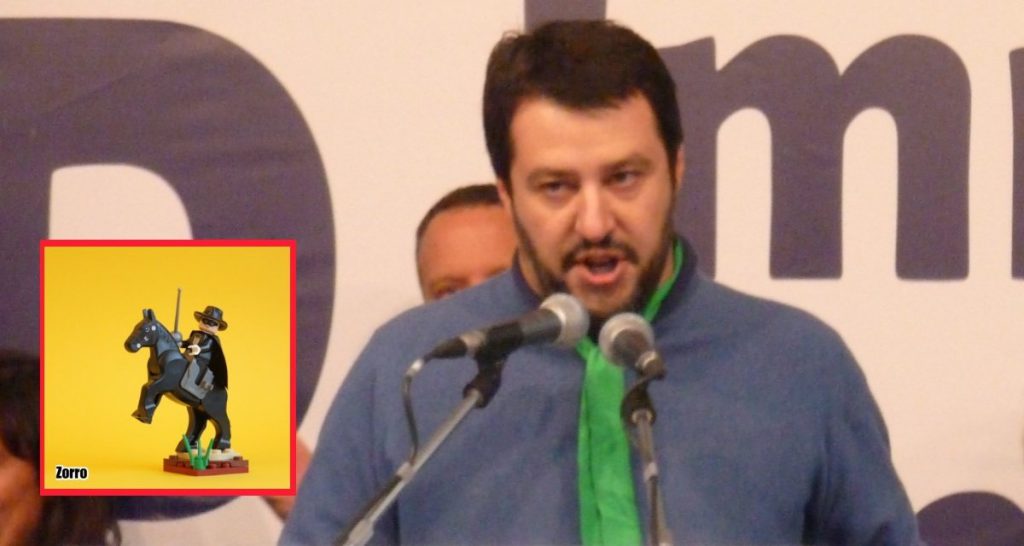 Salvini toglie la scorta a Saviano e la assegna al suo nuovo pupazzo di Zorro - Lercio