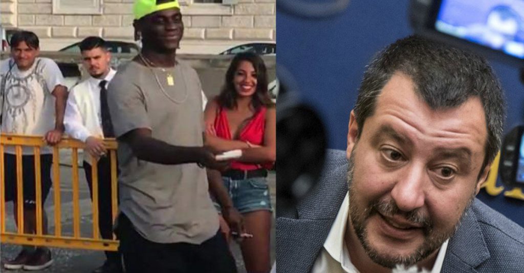 "Ti do duemila euro se entri al Viminale a lavorare". Balotelli sfida Salvini - Lercio