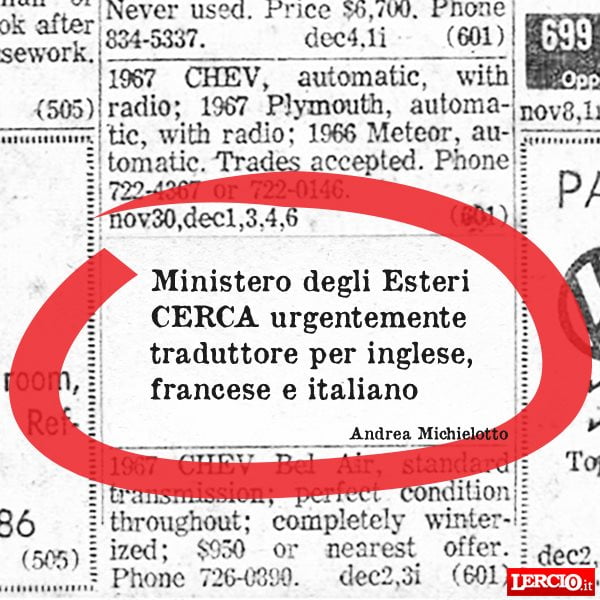 Annunci Lerci 9 Settembre 2019