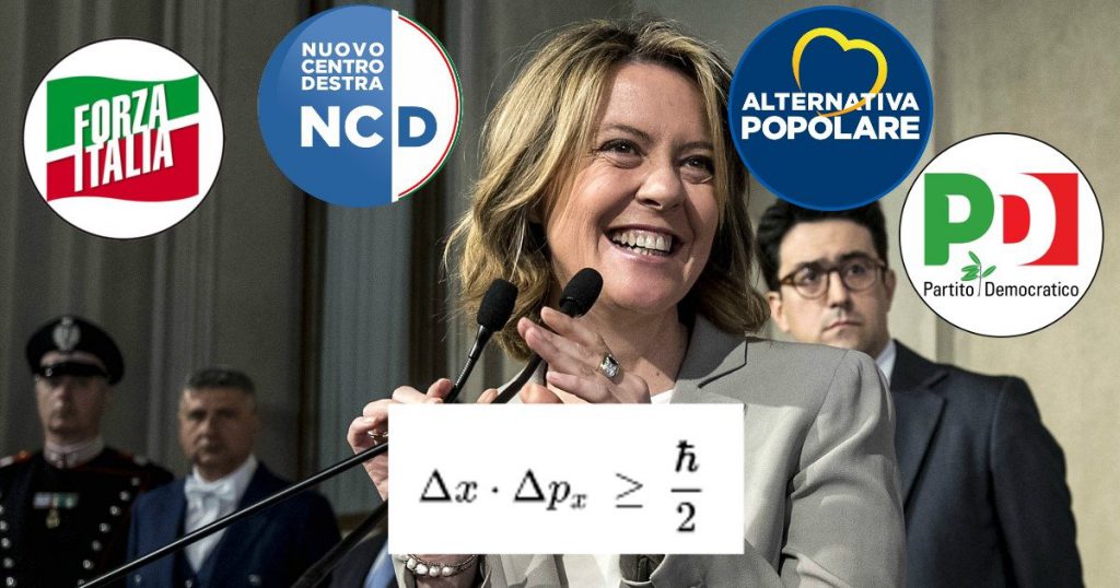 Fisico applica Principio d'indeterminazione di Heisenberg ai cambi di partito di Beatrice Lorenzin - Lercio